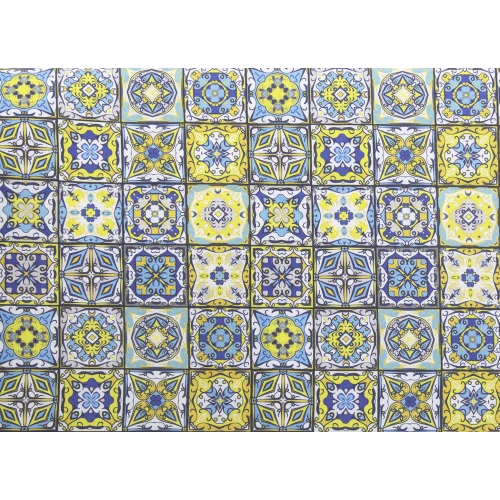Μαξιλάρι πλάτης τριγωνικό Patch Mosaic design - Λονέτα Ύφασμα