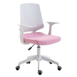 A1150-W Λευκό/ροζ Ύφασμα Πολυθρόνα Γραφείου